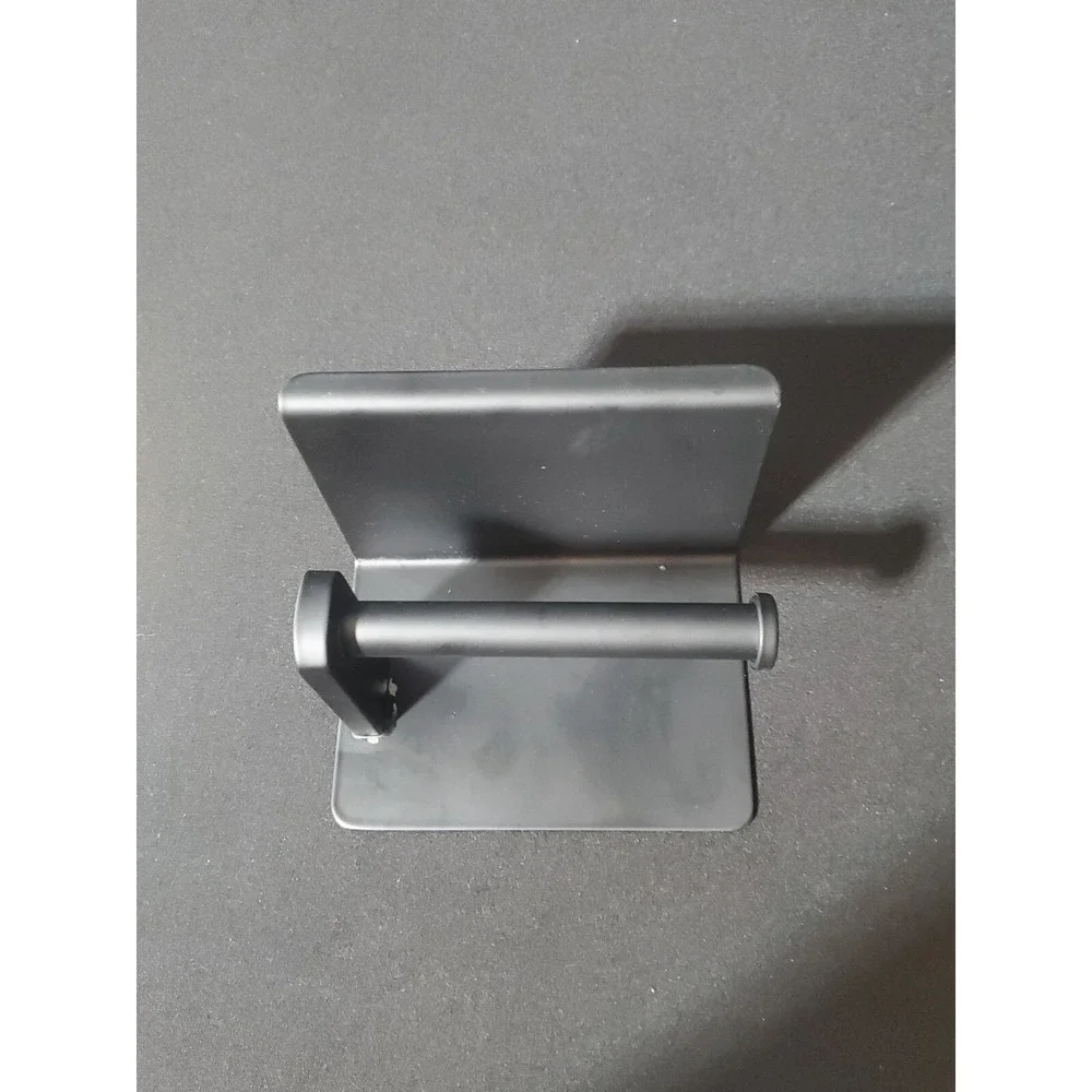 Toilet Paper Holder with Shelf, Rustproof SUS304 Matte Black Toilet Paper Holder